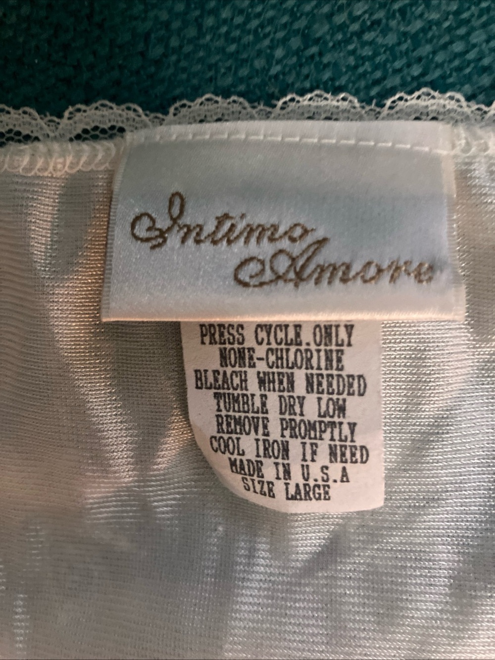 intimo amore vintage lace slip dress Size Large - Picture 4 of 7